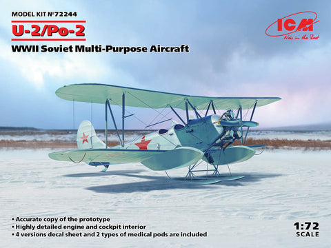 Dragon - 72244 - Polikarpov U-2/Po-2 WWII Soviet Multi-Purpose Aircraft - 1:72