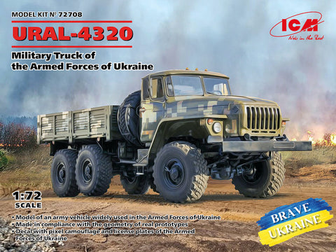 ICM - ICM72708 - URAL-4320, Military Truck of the Armed Forces of Ukraine - 1:72