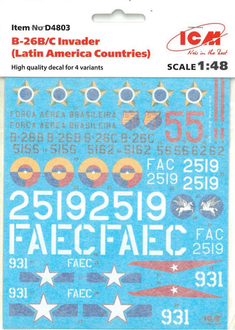 ICM ICMD48003 - Douglas B-26B/C Invader (Latin America Countries) - 1:48
