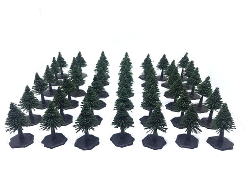 Fir Trees Green x 42 (25mm height) - F25 - K&M - @