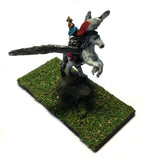 Bretonnian Hero on Pegasus - 10mm - Warmaster - UNPAINTED