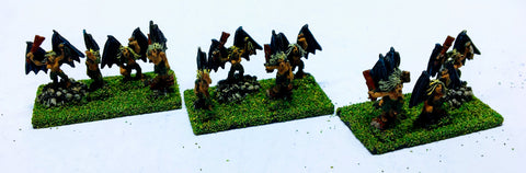 Dark Elves Harpies - 10mm - Warmaster - PAINTED