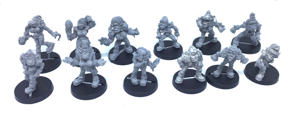 Shadowforge - Blood Bowl - Orcs - Female Orc Team of 12 Players - 28mm @