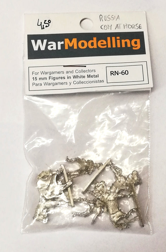 War Modelling - Russian command at horse - 15mm - RN-60