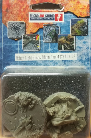 Urban Fight Bases 40mm Round (2) B03422 - TYPE (2) - MICRO ART STUDIO
