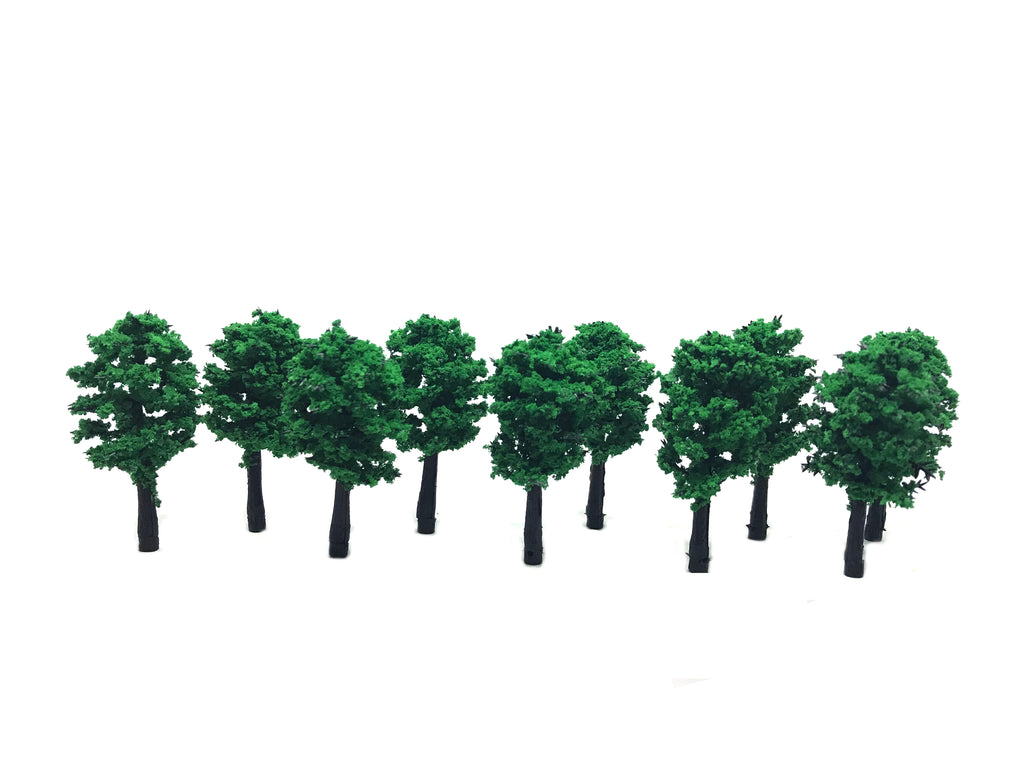 Scenery Wargame - Trees Green x10 - (Height 6cm)