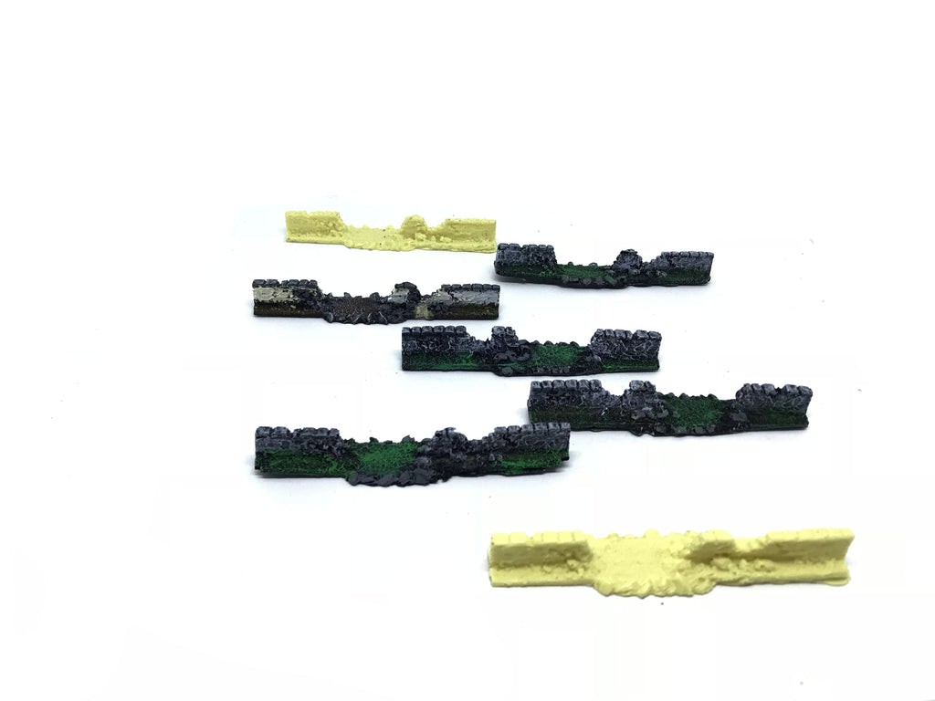 Wall Section broken - 15mm - Scenery Wargame - ES81 - @
