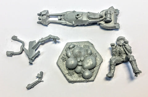 Star Wars - 40503 - Rebel Spedeer Bike (West end Games) - 25mm