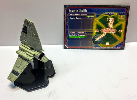 Star Wars Miniatures - Imperial Shuttle with Card (39/60) - Starship Battles