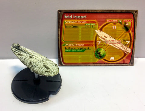 Star Wars Miniatures - Rebel Transport with Card (10/60) - Starship Battles