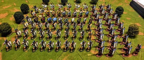 ROMANS INFANTRY CAVALRY - PUNIC WARS - 1:32 - HAT/ITALERI - PAINTED (SET 2)