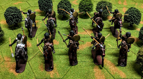 PUNIC WARS 54MM 1/32 ROMANS NUMIDIAN CAVALRY _PAINTED MINIATURES (SET 17) CP@