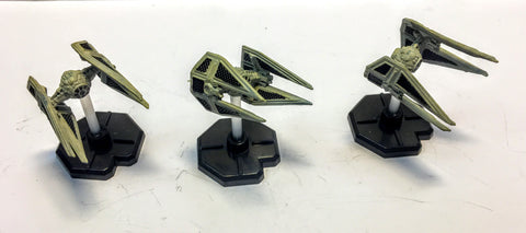 The Interceptor x 3 (57/60) - Starship Battles - Star Wars Miniatures - @