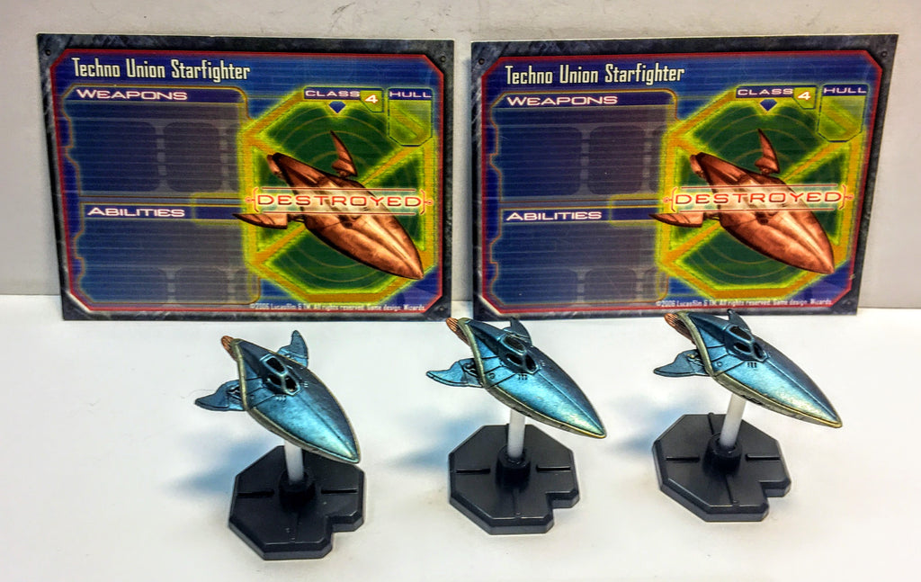 Star Wars Miniatures - Techno Union Starfighter (53/60) - Starship Battles