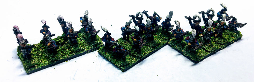 Empire Crossbowmen WHITE - 10mm - Warmaster - PAINTED