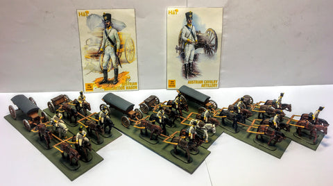 Napoleonic Austrian Wagon + Cav. Art. - 1:72 - PAINTED - Hat - 8225/8226 - CP@