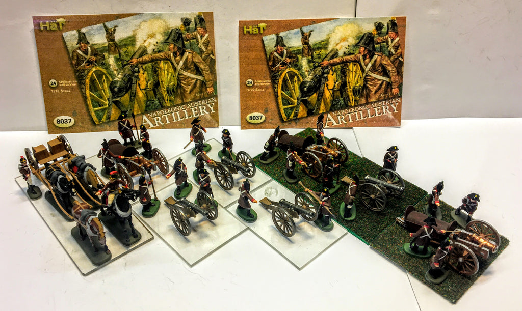 Austrian artillery x 7 - 1:72 - PAINTED - Hat - 8037 - CP@