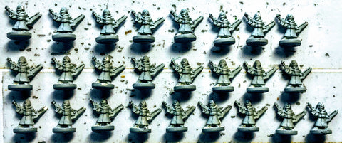Imperial Guard Commissars (x25) - 6mm - Epic