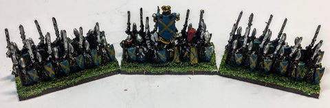 High Elves Spearmen (Type 1) - 10mm - Warmaster - PAINTED