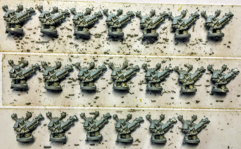 Chaos Space Marine Heavy Weapons x20 - 6mm - Epic