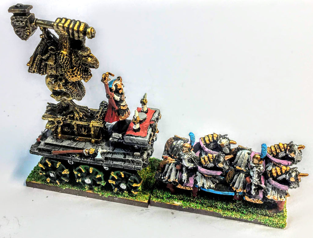Empire Theogonist on war altar - 10mm - Warmaster - PAINTED - CP@