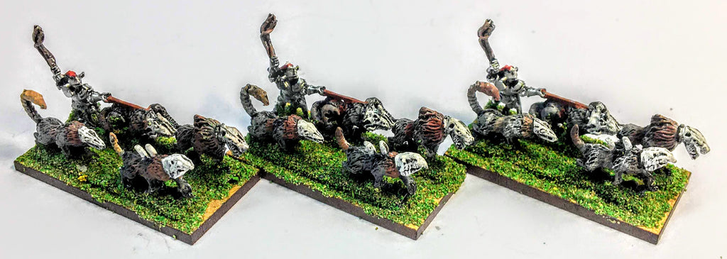 Chaos Hounds - 10mm - Warmaster - PAINTED