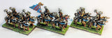 Empire Wolf Knights - 10mm - Warmaster - PAINTED - CP@