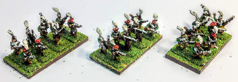 Empire Handgunners - 10mm - Warmaster - UNPAINTED