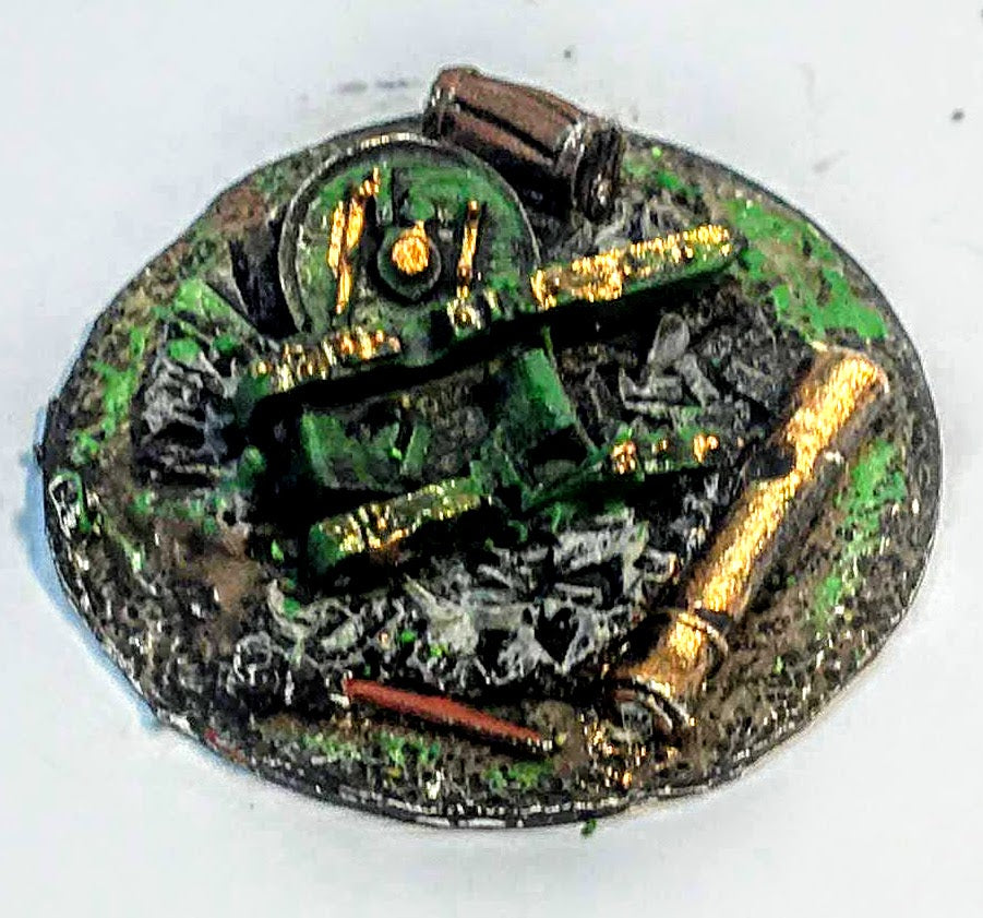 Casualty Marker (A) Empire Cannon - 10mm - Warmaster - UNPAINTED