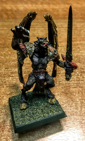 Chaos Daemons Prince with sword metal - 28mm - Warhammer - (PAINTED) OOP - CP@