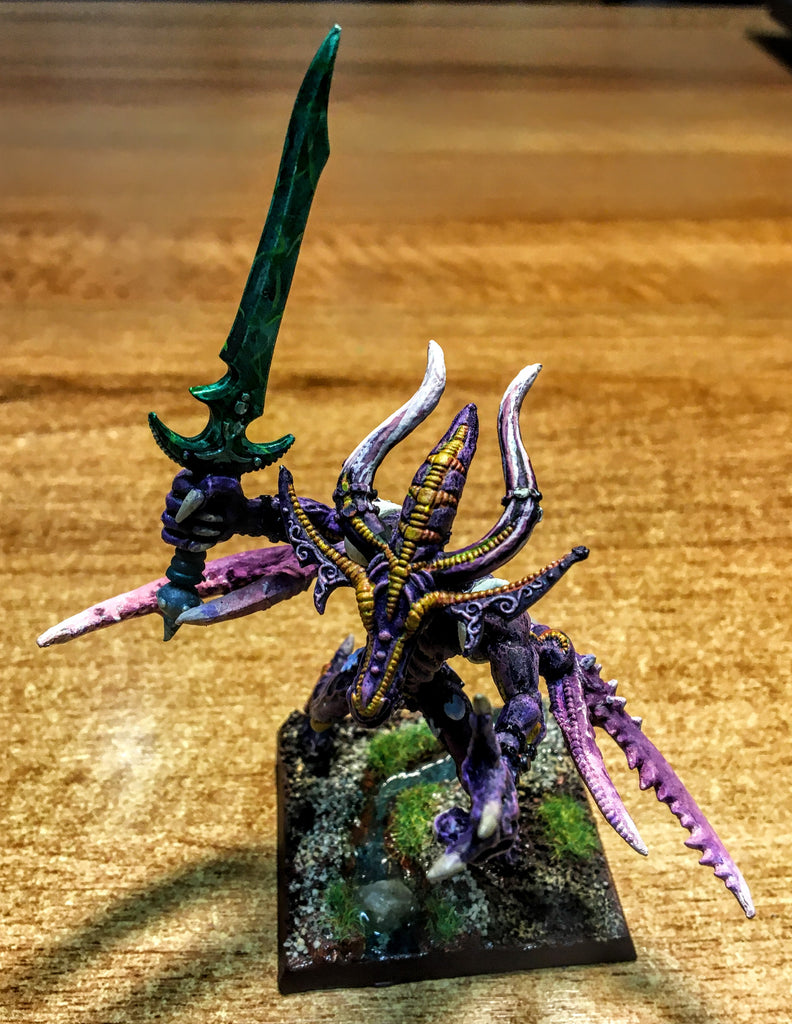 Greater Daemon of Slaanesh Type 2 - 28mm - Warhammer - PAINTED - CP@
