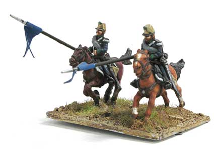 Mirliton - Lancers in campaign dress, charging - 15mm