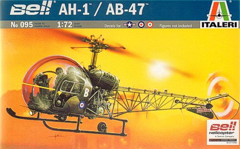 Italeri - 0095 - Bell AH-1 / Augusta-Bell AB-47 Lightcopter Decals: Italian, USAF, RAF - 1:72