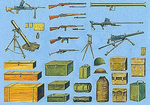 Italeri - 0407 - Allied WWII Guns - 1:35