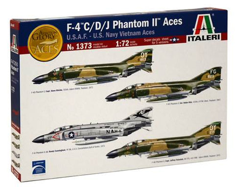 Italeri - 1373 - McDonnell F-4C/F-4D/F-4J Phantom II Aces - 1:72