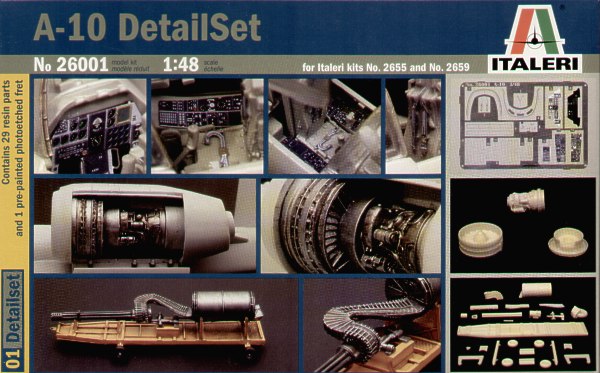 Italeri - 26001 - Fairchild A-10A Thunderbolt II detail set - 1:48