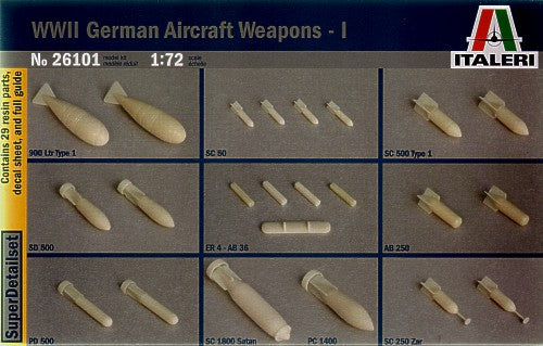 Italeri - 26101 - WWII German Aircraft Weapons - 1:72