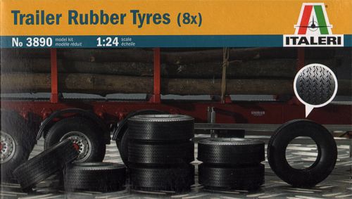 Italeri - 3890 - Trailer Rubber Tyres - 1:24
