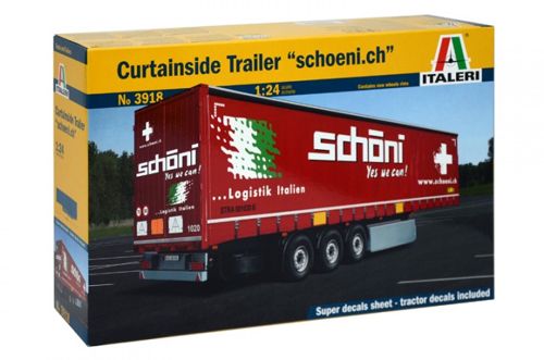 Italeri - 3918 - Curtain sided trailer - 1:24