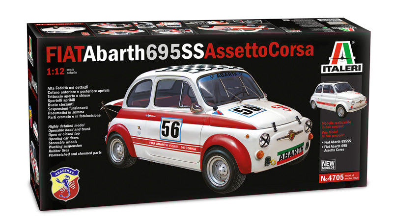 Italeri - 4705 - FIAT Abarth 695SS/695SS Assetto Corsa - 1:12