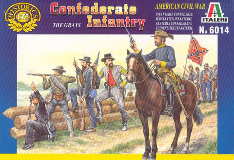 Confederate infantry (The greys) - 1:72 - Italeri - 6014 - @
