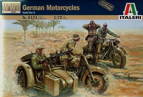 German (WWII) Motorcycles - Italeri - 6121 - 1:72