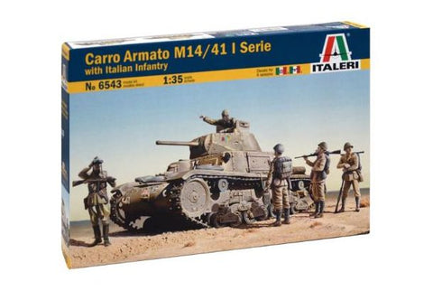 Italeri - 6543 - Carro Armato M14/41 I Serie wth Italian Infantry - 1:35 (OOP)