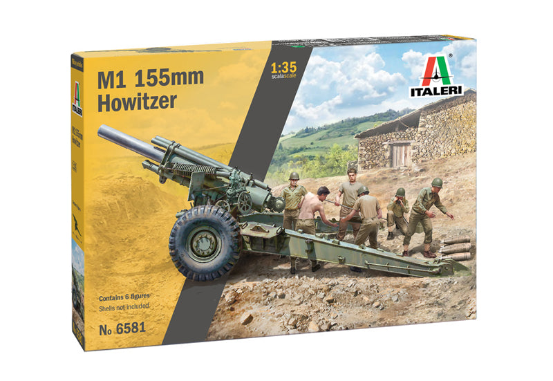 Italeri 6581 - M1 155mm Gun with crew M1 155mm Howitzer - 1:35