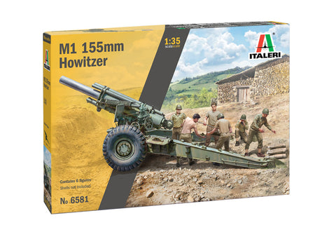 Italeri 6581 - M1 155mm Gun with crew M1 155mm Howitzer - 1:35