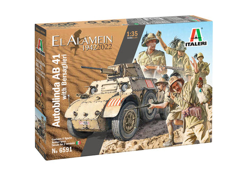AB 41 with Bersaglieri Italian Infantry - 1:35 - Italeri - 6591