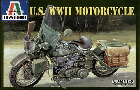 Italeri - 7401 - U.S. Motorcycle WWII - 1:9
