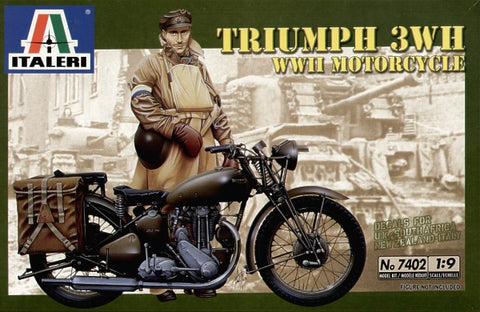 Triumph 3HW Motorcycle WWII - 1:9 - Italeri - 7402