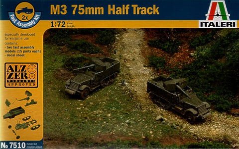 Italeri 7510 - M3 75mm Half Track - 1:72