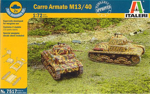Carro Armato M13/40 - 1:72 - Italeri - 7517
